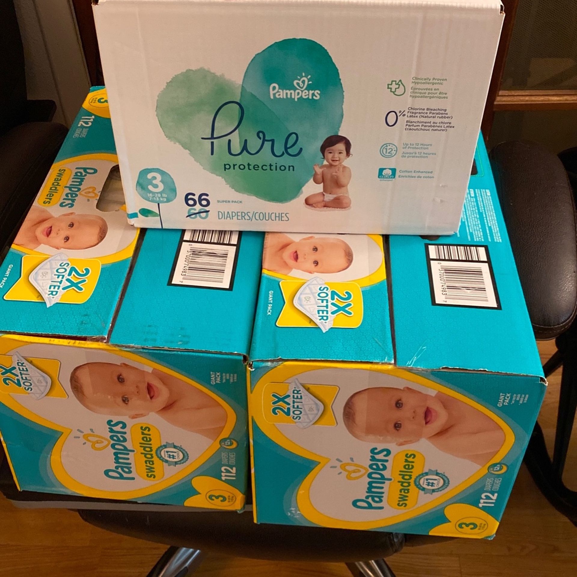 Baby Diapers 3 Boxes For $70