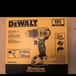 DeWalt 12V Xtreme Sub Compact Drill/Driver w/ 2 Batteries And Charger 