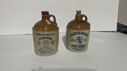 Vintage McCormick Platte Valley Straight Corn Whiskey Jug Collectible