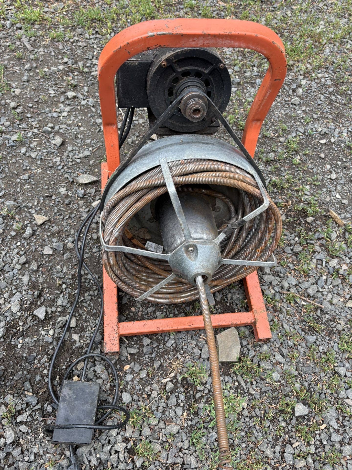 Electric Snake Drain Clearer With Foot Pedal