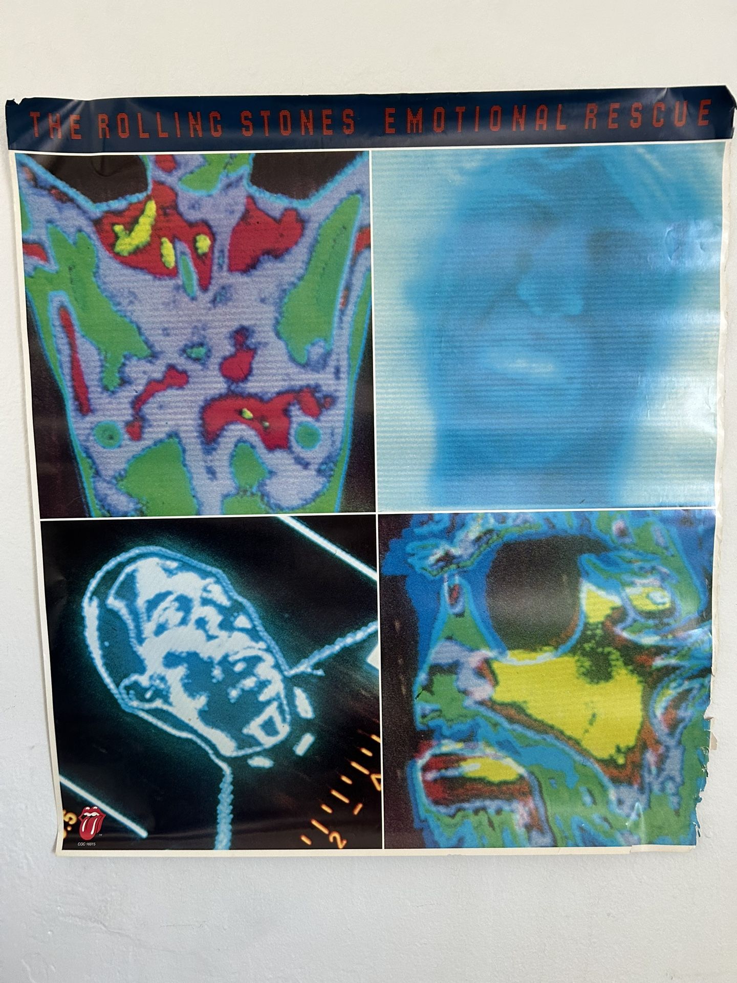 Rolling Stones Emotional Rescue Promo Poster
