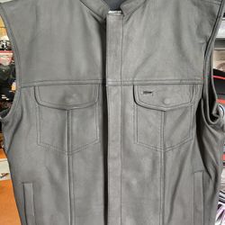 Motorcycle Vest New Club Style Leather Vest $120
