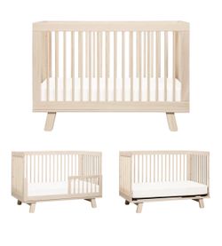 Babyletto Hudson 3-in-1 Convertible Baby Crib ,Washed Natural