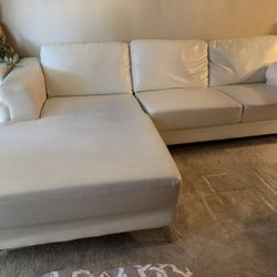 White Sofa Chaise Sectional