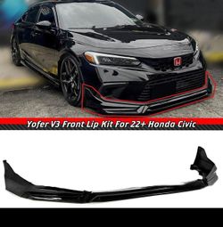 22-24 Sedan Civic Yofer lip New Black