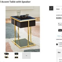 Rexwell Accent Table With Speaker 
