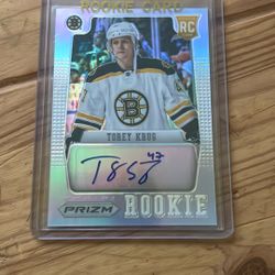Torey Krug Rookie panini prizm autograph 