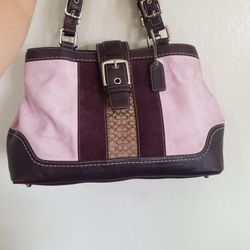 Coach Pink Burgendy Purse
