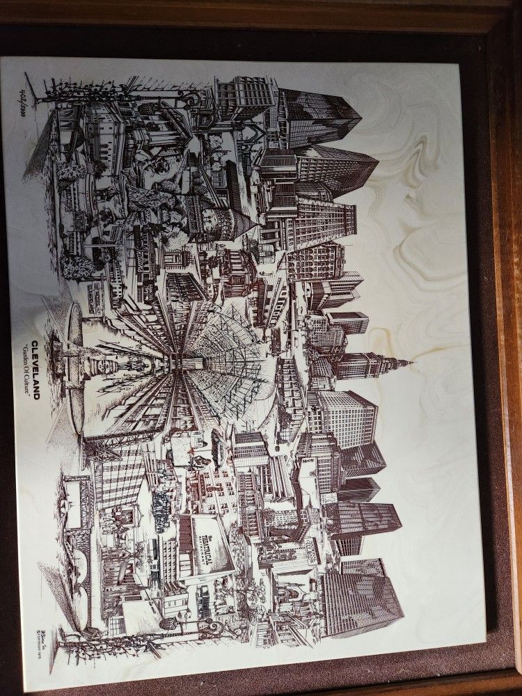 David Bevins Etched Marble Cleavleand