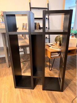 Black 3 tier bookshelf