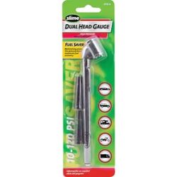 Slime Dual Head Tire Gauge 10-120 PSI