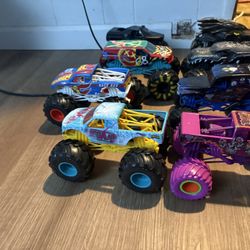 Hot wheels, monster trucks toys