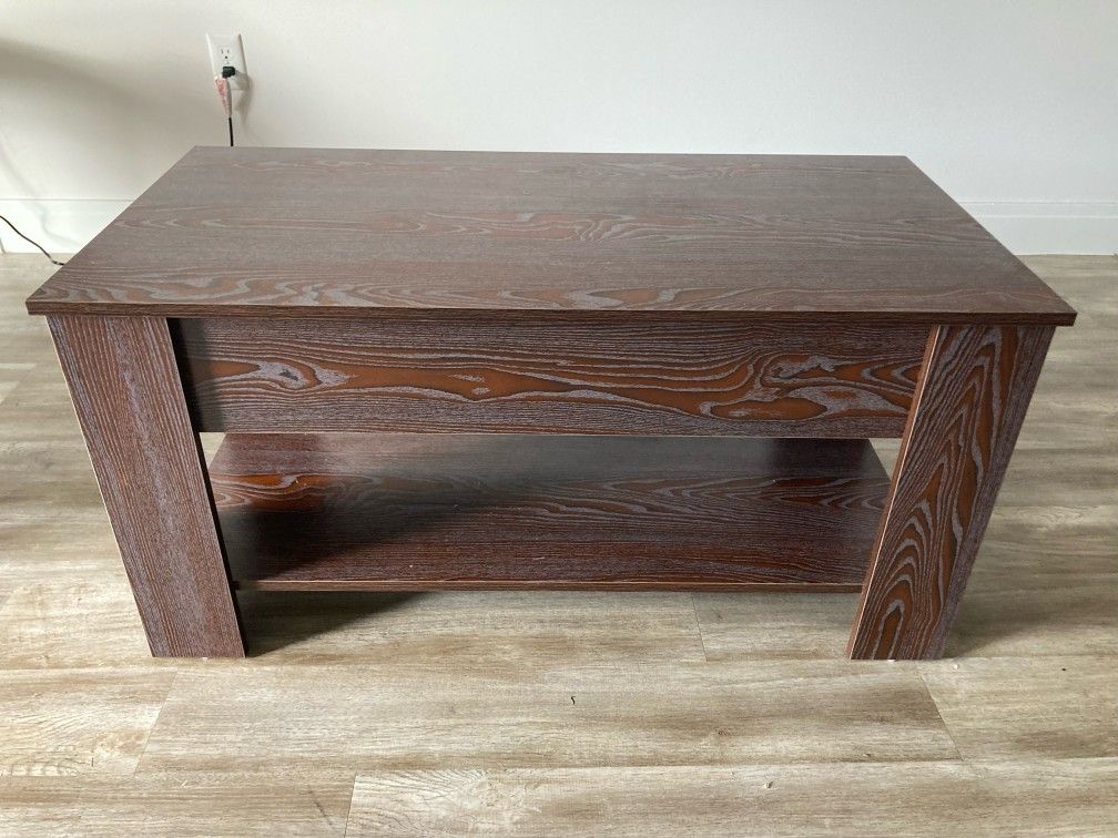 Brown Coffee Table With Storage