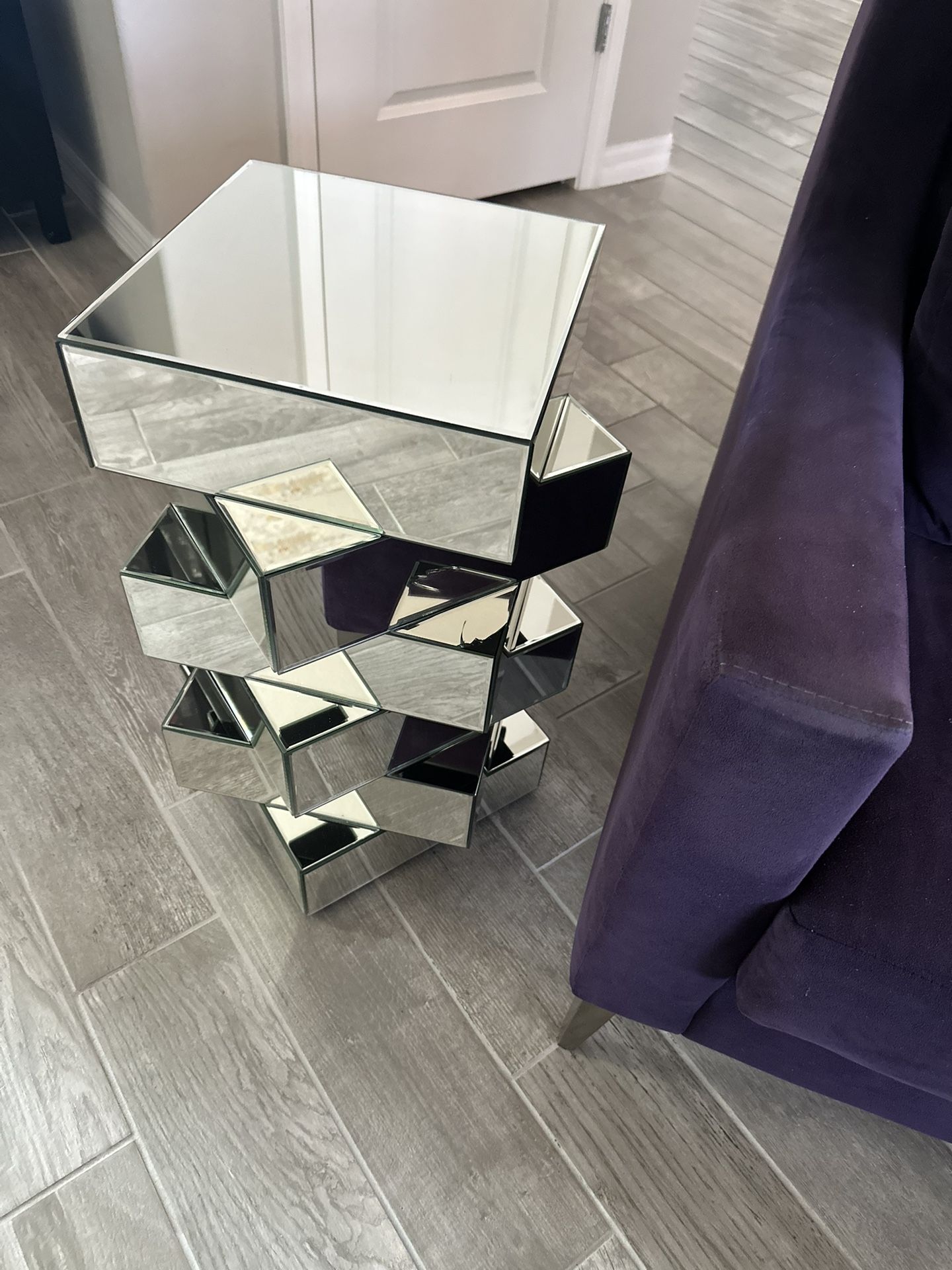 Glass End Table