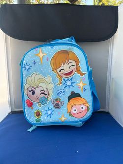 blue Disney Frozen lunch bag