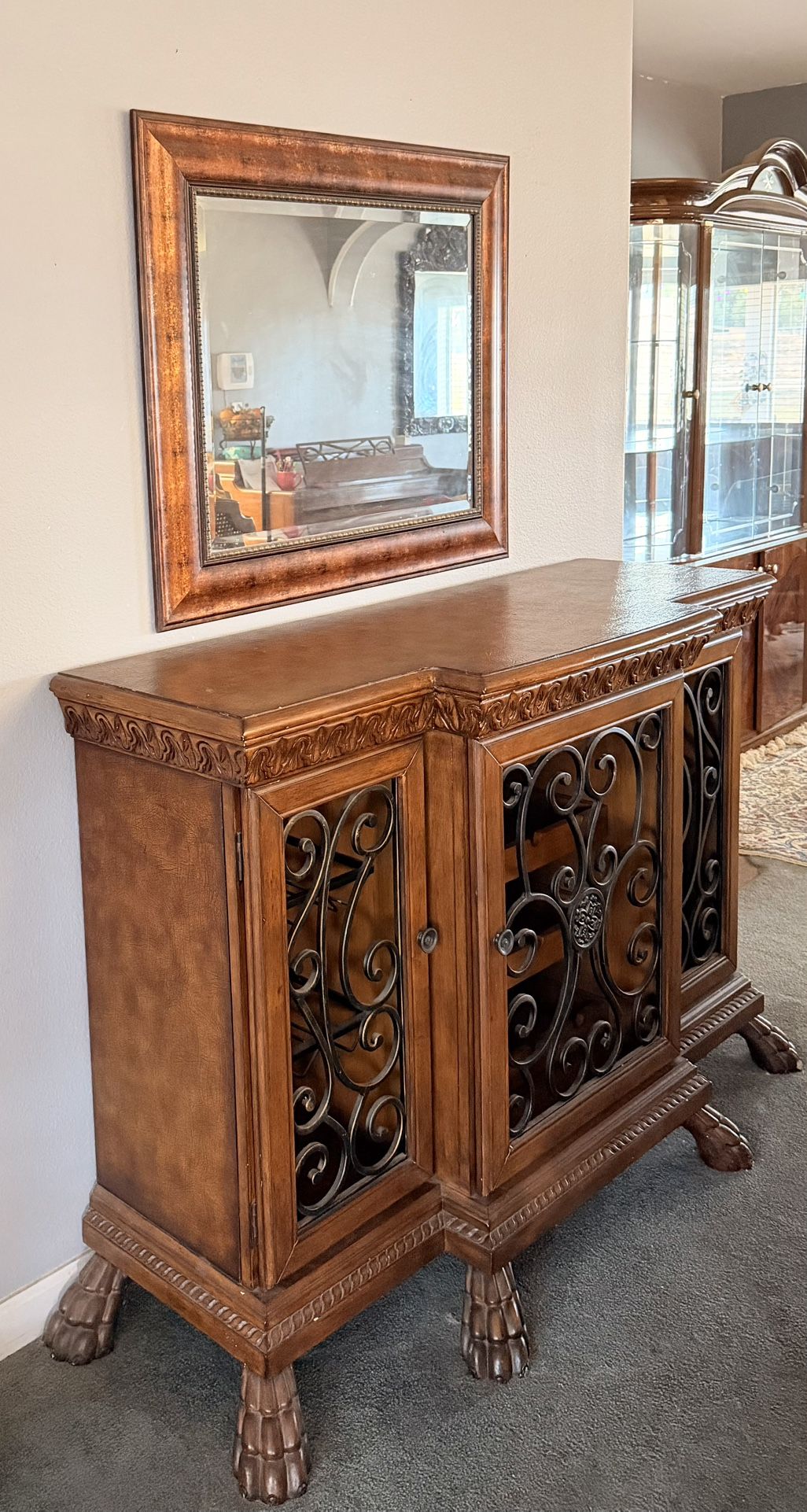 Antique Bar and Mirror