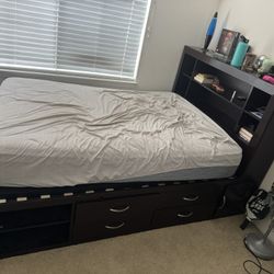 Bed Frame With Storage Head Board 