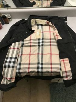 Burberry jacket mens large slim fit