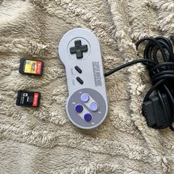 Nintendo Switch Games And Super NES Controller