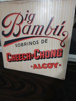 Cheech and Chong's Big Bamboo with ROLLING PAPER still in it"!