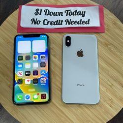 Apple iPhone X Unlocked -PAYMENTS AVAILABLE-$1 Down Today 
