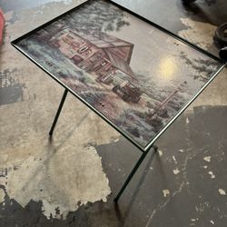 Vintage Metal TV Tray Tables