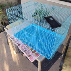Blue Bird Cage Pet Animal Enclosure 