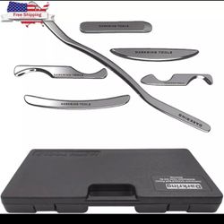 New Muscle Scraper Iastm Tool Set (6-Piece) Gua Sha Stainless Steel Fascial Release 