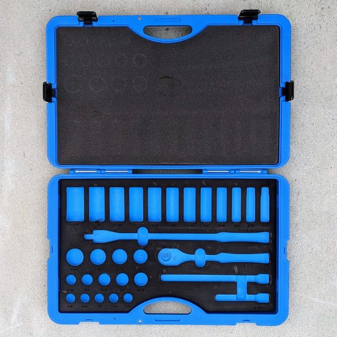 *** NO TOOLS *** empty Armstrong mechanics tool set hard plastic carry case ONLY