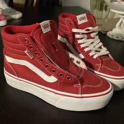 Platform red vans