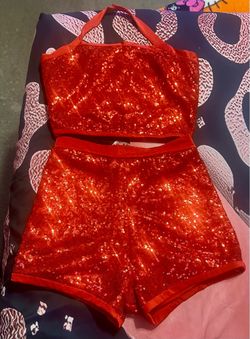 Sequin short set