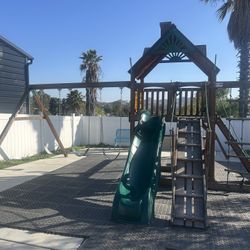 Gorilla Outdoor Play set Playground Slide Swings Tire 