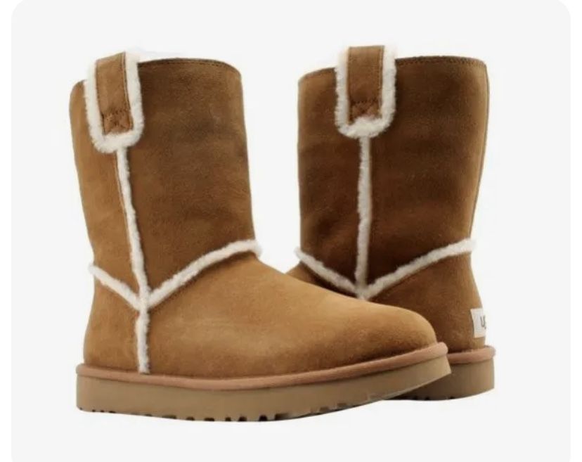 Women's UGG Classic Short Spill Seam 1098078 Chestnut 100% Authentic New size 5