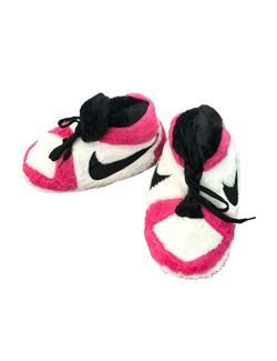 Nike Dunk Air Jordan Slippers Unisex Adult Pink/White/Black Size 8.5 W