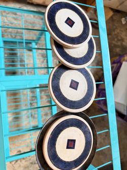 Pfaltzgraff Coaster Set with Holder – $12