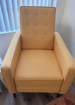 Mid Century Modern Fabric Recliner