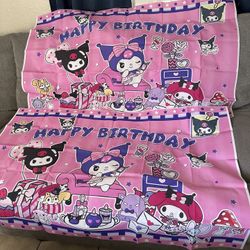 New Hello Kitty’s Kuromi Birthday Banners