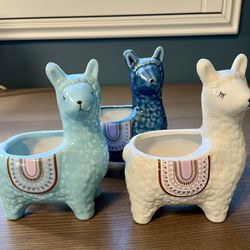 Ceramic Alpaca Figurines/Holders