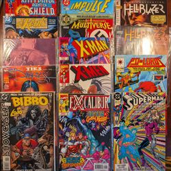 14 Comic Book Lot X-Men, Superman, Hellblazer, Excalibur, Darkness, Blade of the Immortal