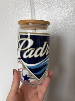 Padres Glass Can Cup