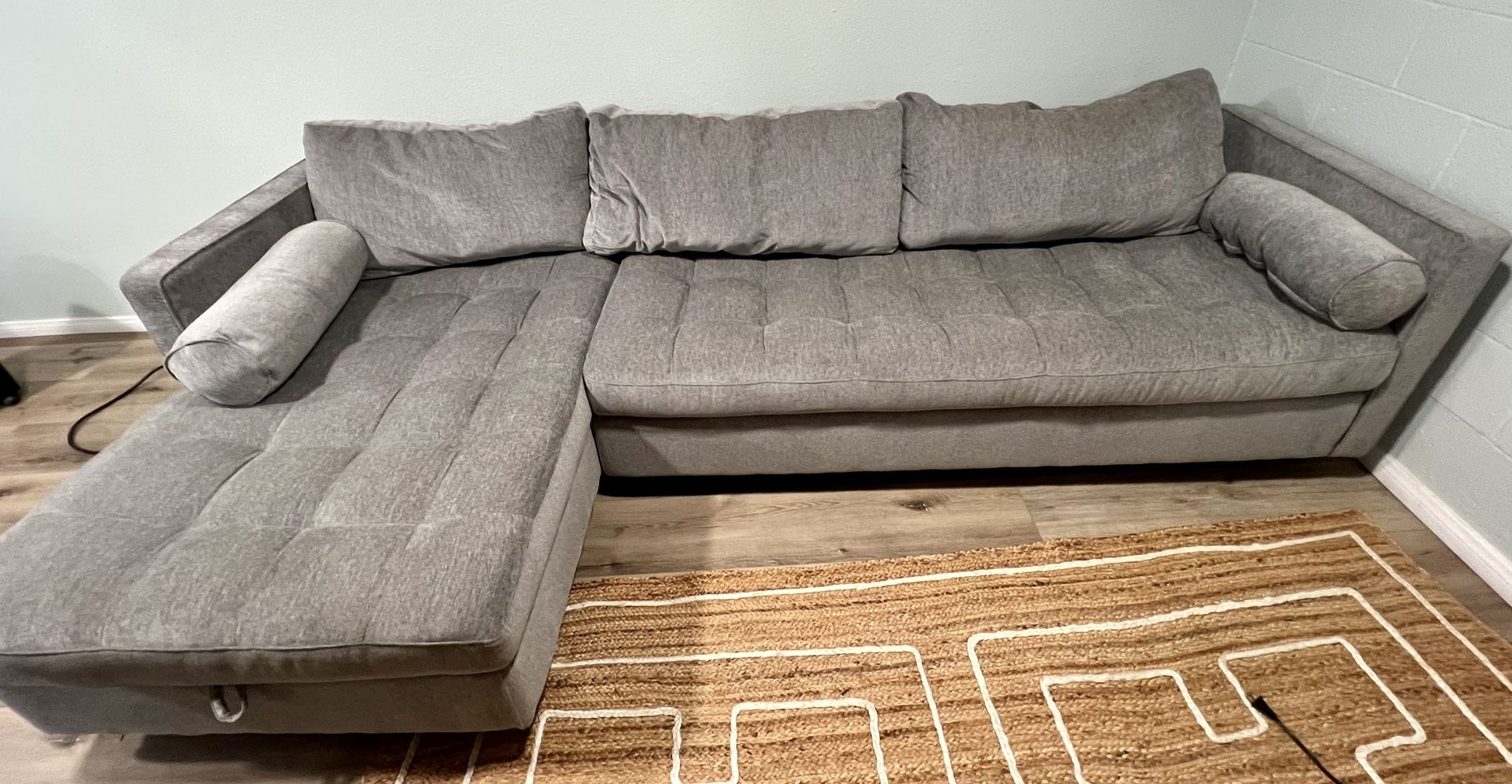 Storage Sleeper Sectional Couch