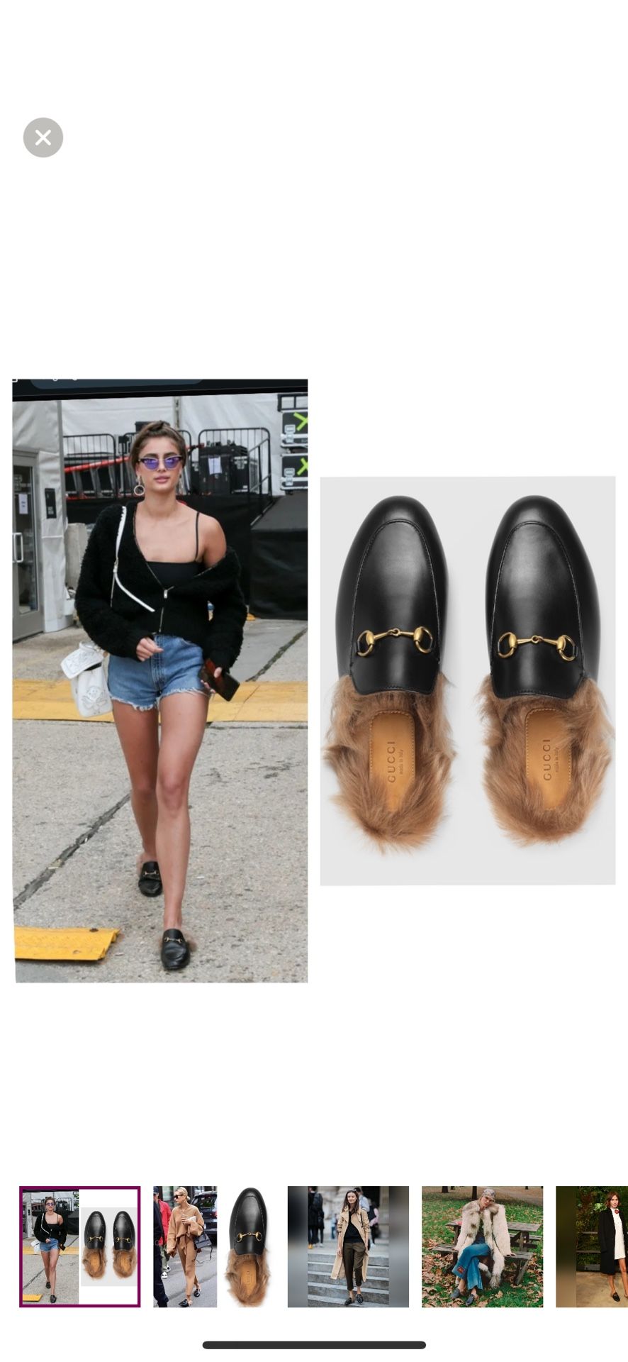 🖤Gucci Princetown Leather Fur Mule🖤VGUC $1130