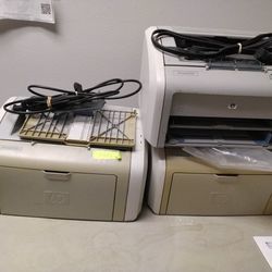 3 HP 1020 Laser Printers