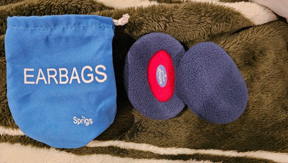 Earbags By Sprigs Size Medium Bandless Fleece Ear Warmers W Thinsulate