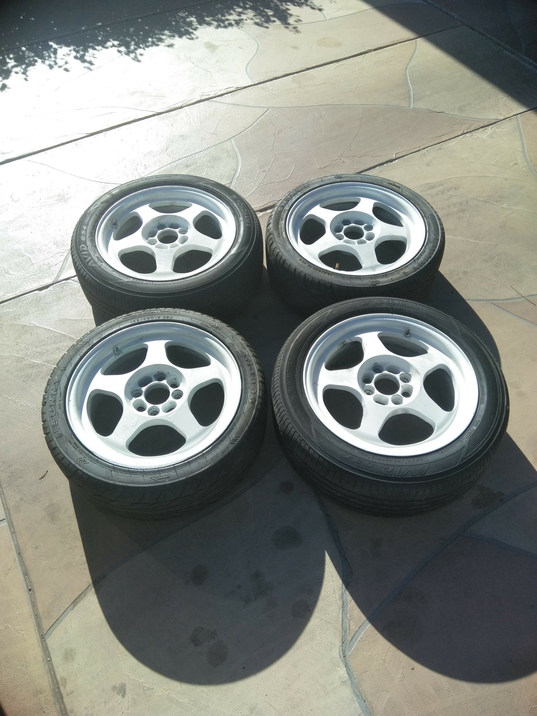 Rota Slipstreams 15"with 185/55 R15 Tires
