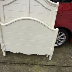 Twin bed and mattress