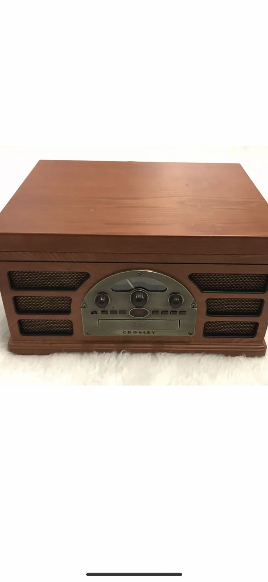 Crosley CD Stere CR66 5-in-1 Rochester RECORD LP PLAYER w/ AUX INPUT RADIO TAPE