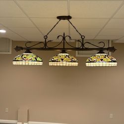 Tiffany Style Stained Glass Chandelier