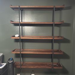 Crate & Barrel Wood Floating Shelves