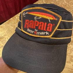 Vintage 80’s Super Rare Rapala By Normark Pillbox SnapBack Fishing Hat Classic 
